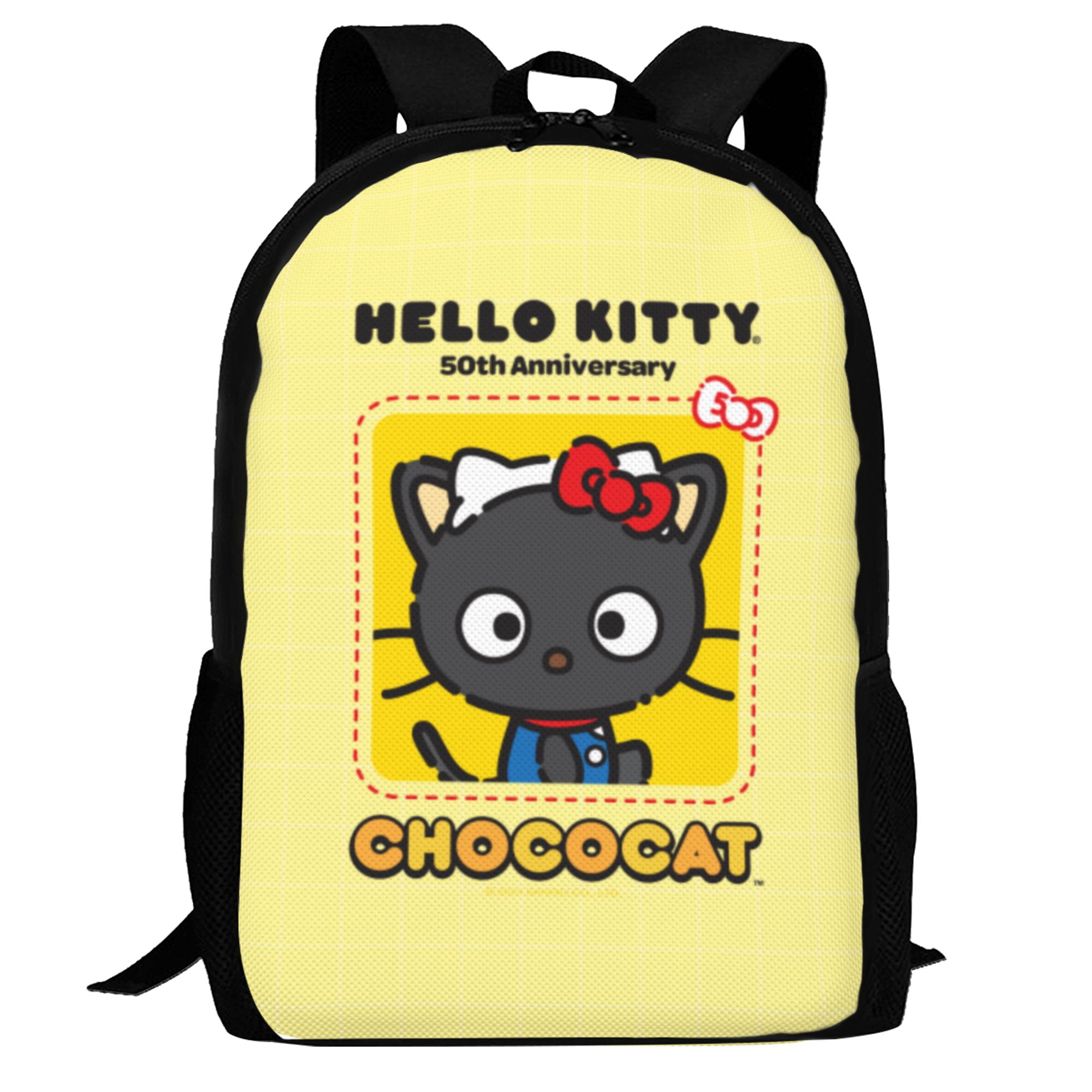 Chococat Backpack, Large Capacity Laptop Backpack, Lightweight Multifunction Backpack, 16.5x12.5x5.5 Inch