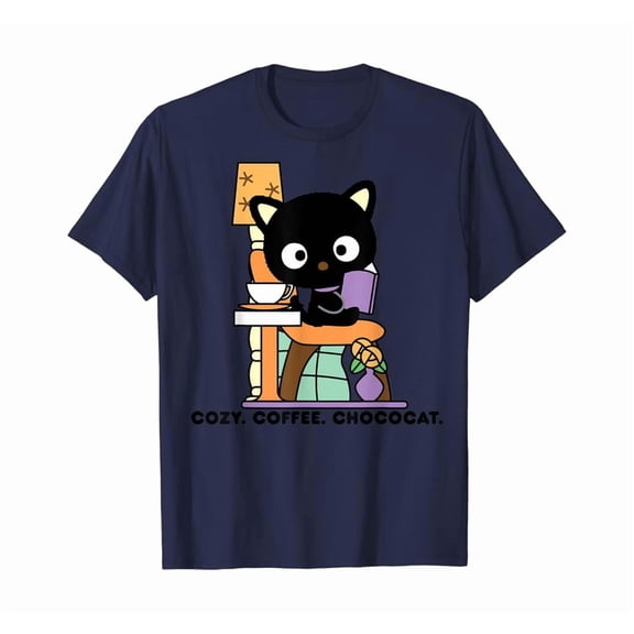 Chococat Cozy Coffee Cafe T-Shirt Hot Trending Shirt, Vintage Birthday Gift