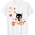 thumbnail image 1 of Chococat Enjoy The Little Things Fall Leaves T-Shirt, 1 of 5