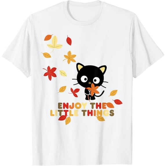 Chococat Enjoy The Little Things Fall Leaves T-Shirt