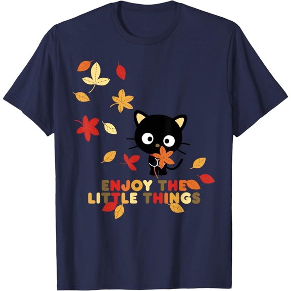 Chococat Enjoy The Little Things Fall Leaves T-Shirt