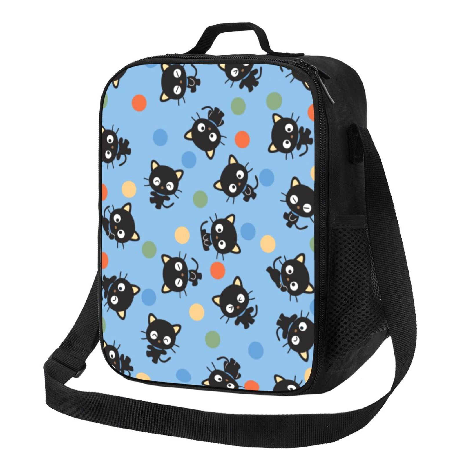 Chococat Lunch Bag, Reusable Lunch Tote Bag, Insulated Portable Lunch Box, 10.5x8x4.5 Inch