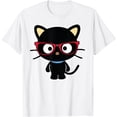 thumbnail image 1 of Chococat Nerd Glasses DTG Print Unisex T-Shirt,White Color,Size YS, 1 of 5