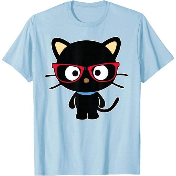 Chococat Nerd Glasses DTG Print Unisex T-Shirt