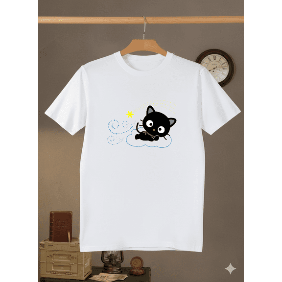 Chococat Shooting Star Cute Anime Cartoon Character Art Unisex T- V41314 up to size 5XL