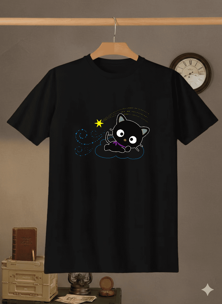 Chococat Shooting Star Cute Anime Cartoon Character Art Unisex T ...