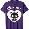 thumbnail image 1 of Chococat Sweet Heart Valentine DTG Print Unisex T-Shirt,Purple Color,Size 4XL, 1 of 5