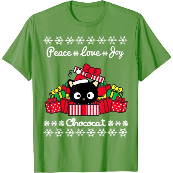 Chococat Ugly Swt Style Christmas Holiday DTG Print Unisex T-Shirt
