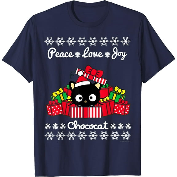 Chococat Ugly Swt Style Christmas Holiday DTG Print Unisex T-Shirt
