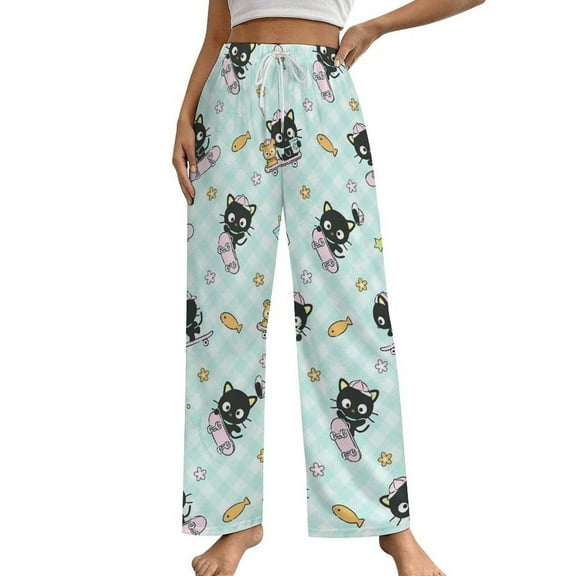 Chococat Womens Comfy Pajama PJ Pants Lounge Pants Sleepwear Drawstring PJ Bottoms Pants