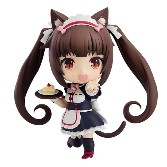 Chocola and Vanilla Anime Figures Nekopara Character Figure with Movable and Assembled 10cm Model Statue Chocola