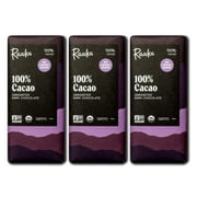 Chocolae 100% Cacao, Sugar Dark Chocolae | Gourme Dark Chocolae Gif | Organic, Vegan, Fair rade, Soy , Non GMO, Gluen , Kosher, Keo, Paleo | 1.8Oz Bars, 3-Pack