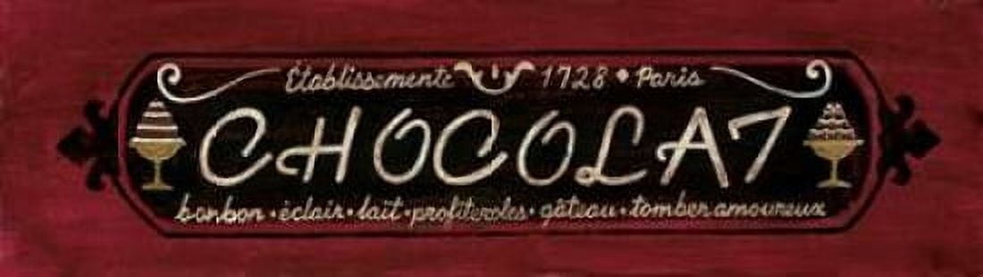 Chocolat Canvas Art - Jo Moulton (8 x 24)