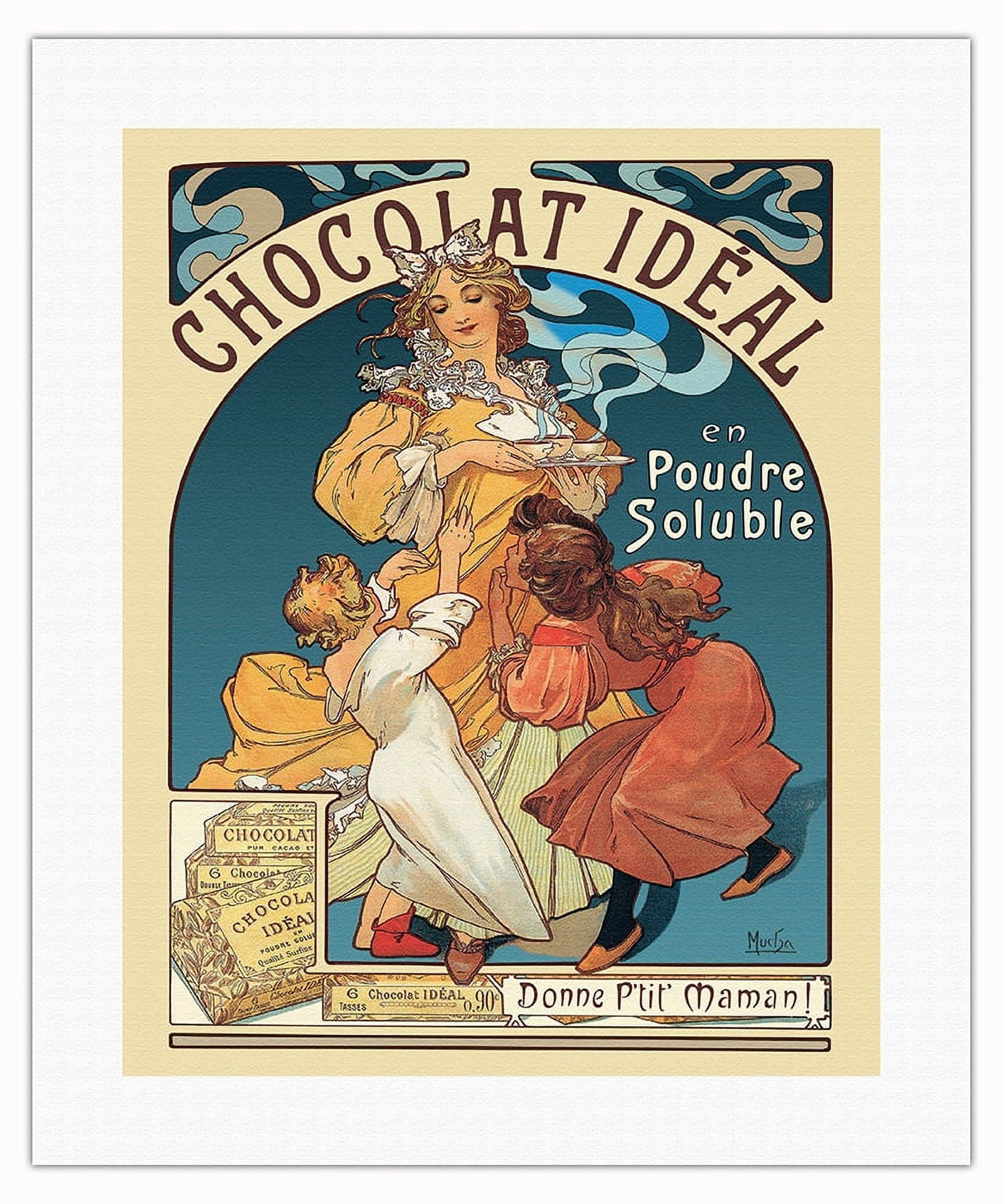 Chocolat Idéal Cocoa - Vintage France Advertising Poster by