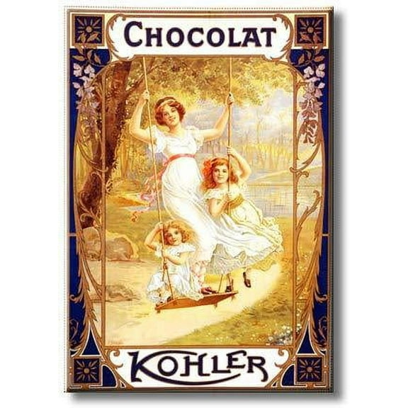 Chocolat Kohler, Picture on Stretched Canvas, Wall Art Décor, Rredy to Hang