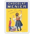 thumbnail image 1 of Chocolat Menier - Éviter Les Contrefaçons (Beware of Imitation) - French Chocolate Company - Vintage Advertising Poster by Firmin Bouisset c.1893 - Master Art Print (Unframed) 9in x 12in, 1 of 4