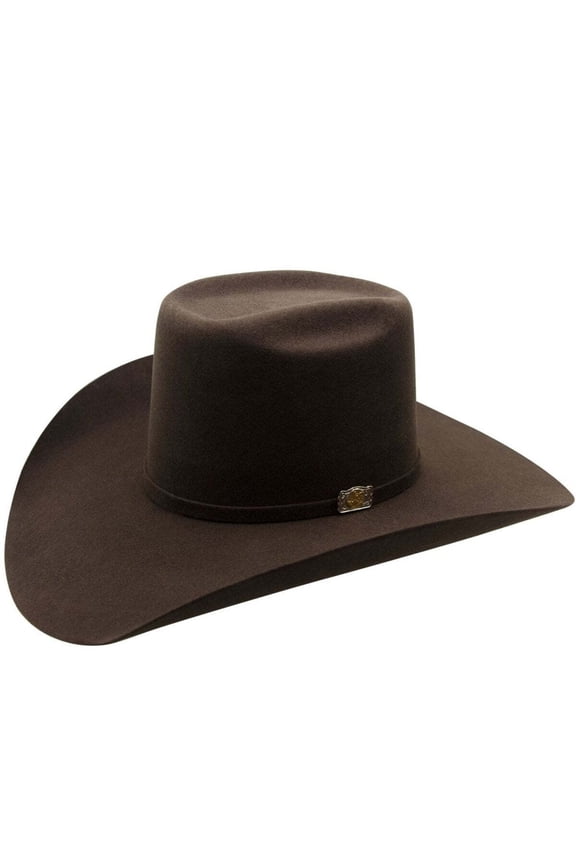 Chocolate 100x Wool Felt Cowboy Hat 4" Brim 5" Rodeo Crown Genuinely Handmade
