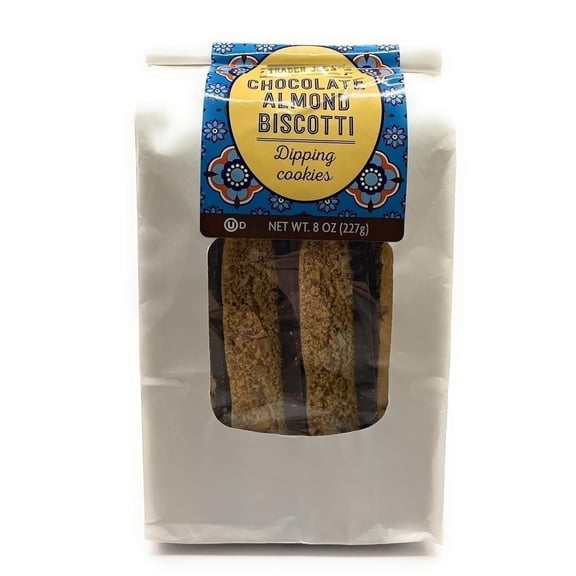 Chocolate Almond Biscotti Dipping Cookies in Chocolate, Trader Joes 8oz/227g Pack of 1