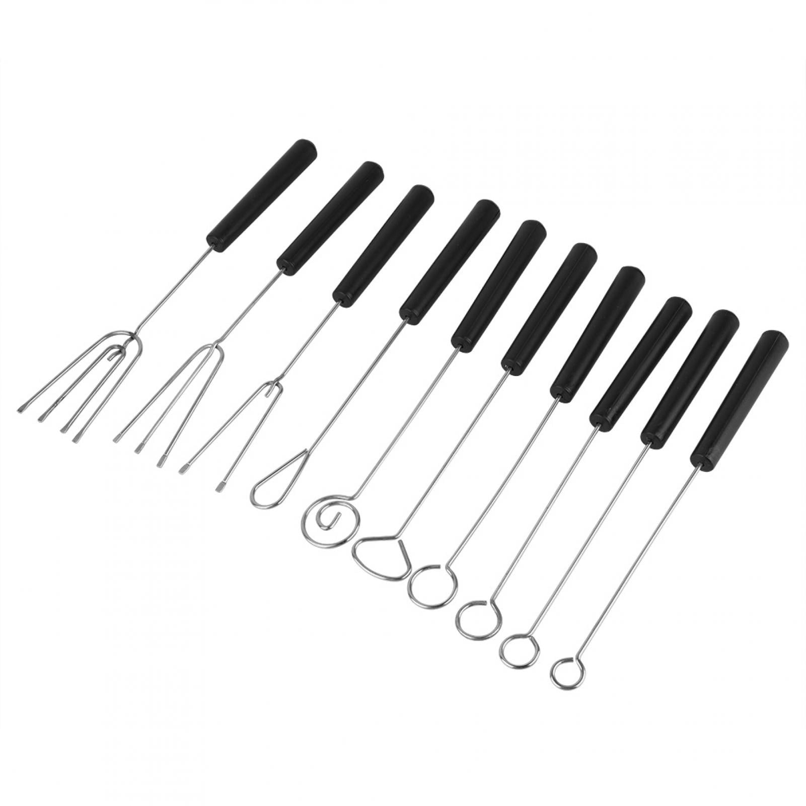 Chocolate Artisan's Dream Kit, Stainless Steel Split Chocolate Forks For Hot Pot DIY Decorative Creations, Wide Application Chocolate Forks, 10Pcs