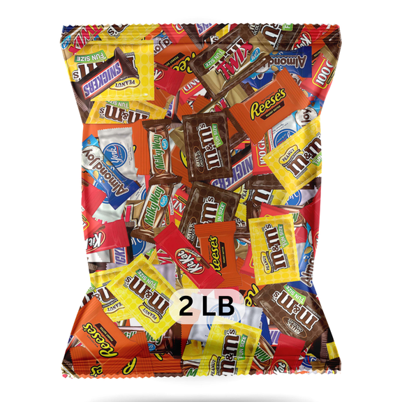 Chocolate Assorted Variety Pack - Snickers Twix Kit Kat Milky Way Hershey's & More! -Stocking Stuffers - Individually Wrapped (32 Ounces)