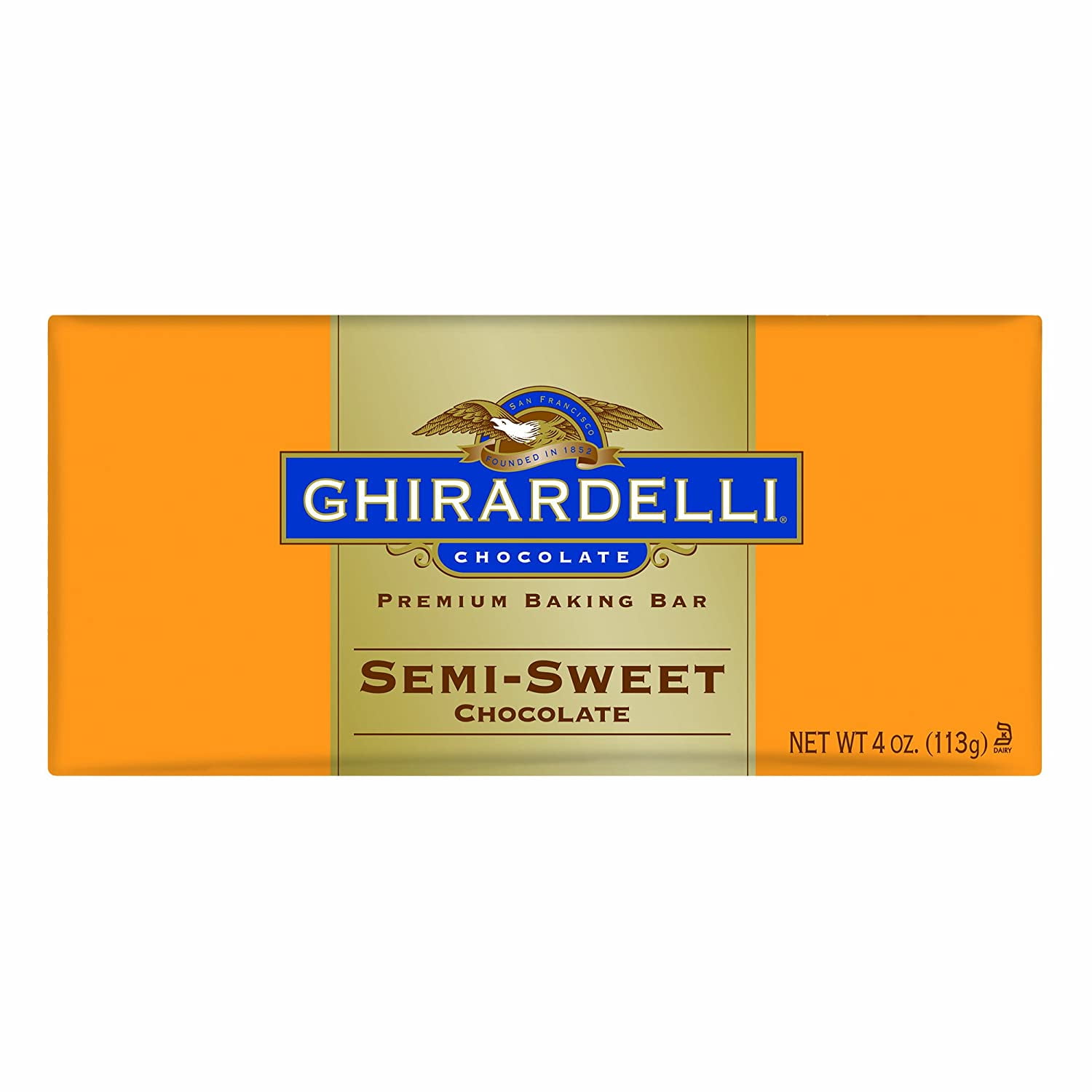 Chocolate Baking Bar, SemiSweet Chocolate, 4Ounce Bars (Pack of 6