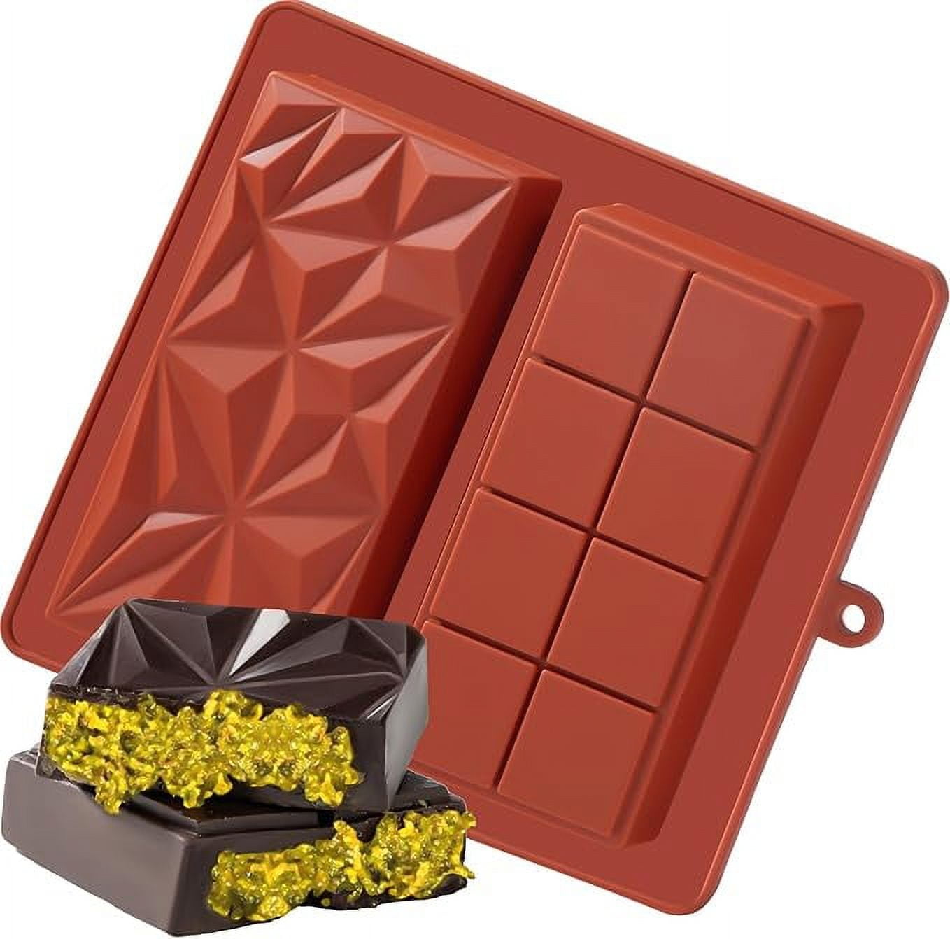Chocolate Bar Mold Deep Dubai 1inch Pistachio Chocolate Bar Silicone