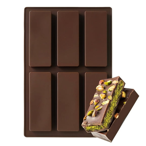 Chocolate Bar Mold,Molds for Baking,Finger Biscuit Silicone Mould,8 Cavities Finger Shaped Molds Bars Cake Pan Rectangular Strip Mold for Baking Energy Bars(2pcs 10*7in)from ANMUYUM