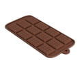 thumbnail image 1 of Chocolate Bar Silicone Mold Tray for Homemade Candy Making Flexible Non Stick Break Apart Protein Bar Pan for Professional Confectionery and Baking 6x5 Inch, 1 of 6