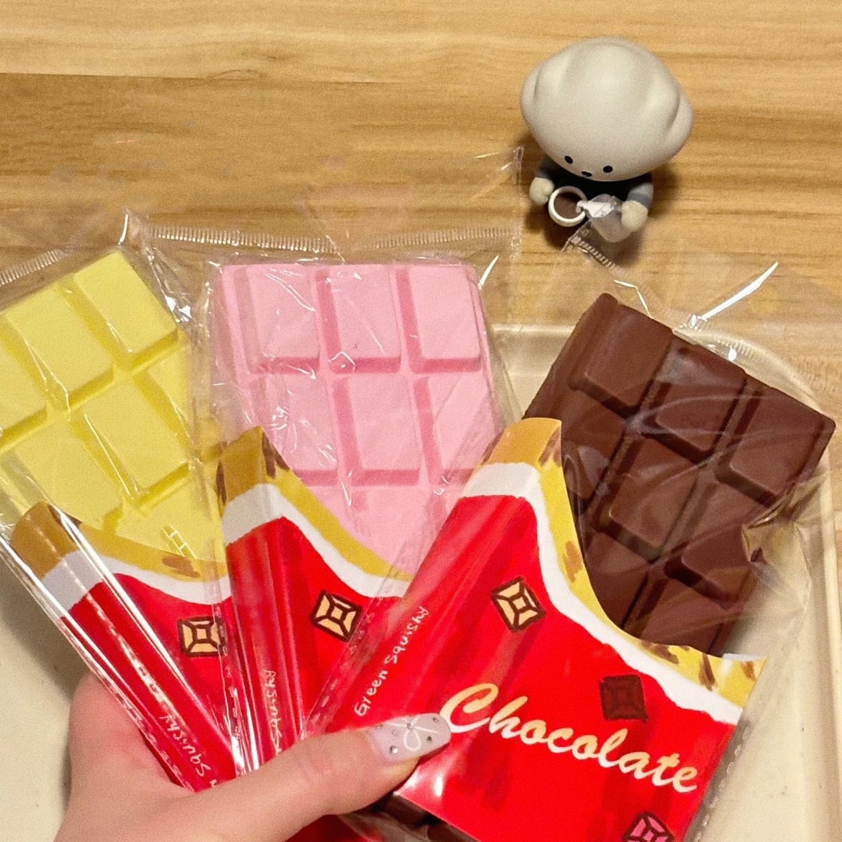 Chocolate Bar Slow Rising Squishy Toy, Moist Soft Fidget Toys for Anti Stress & ASMR Sensory, Gift for Kids & Adults