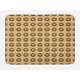 thumbnail image 1 of Chocolate Bath Mat, Cocoa Glazed Donuts in Kawaii Style Dessert Food Circle Delicious, Plush Bathroom Decor Mat with Non Slip Backing, 29.5" X 17.5", Sand Brown Caramel, by Ambesonne, 1 of 2