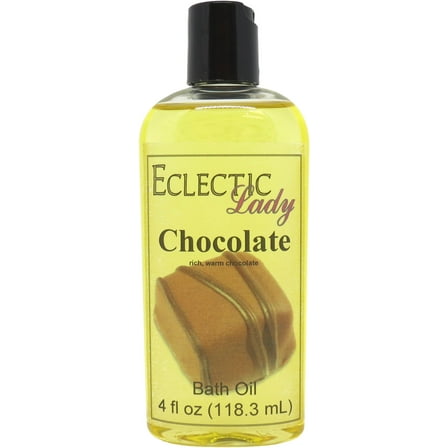 Chocolate Bath Oil - Scented Body Oil - Relaxing & Moisturizing Bathing Oil - Fragrance Body Oil For Dry & Rough Sensitive Skin - 4 oz