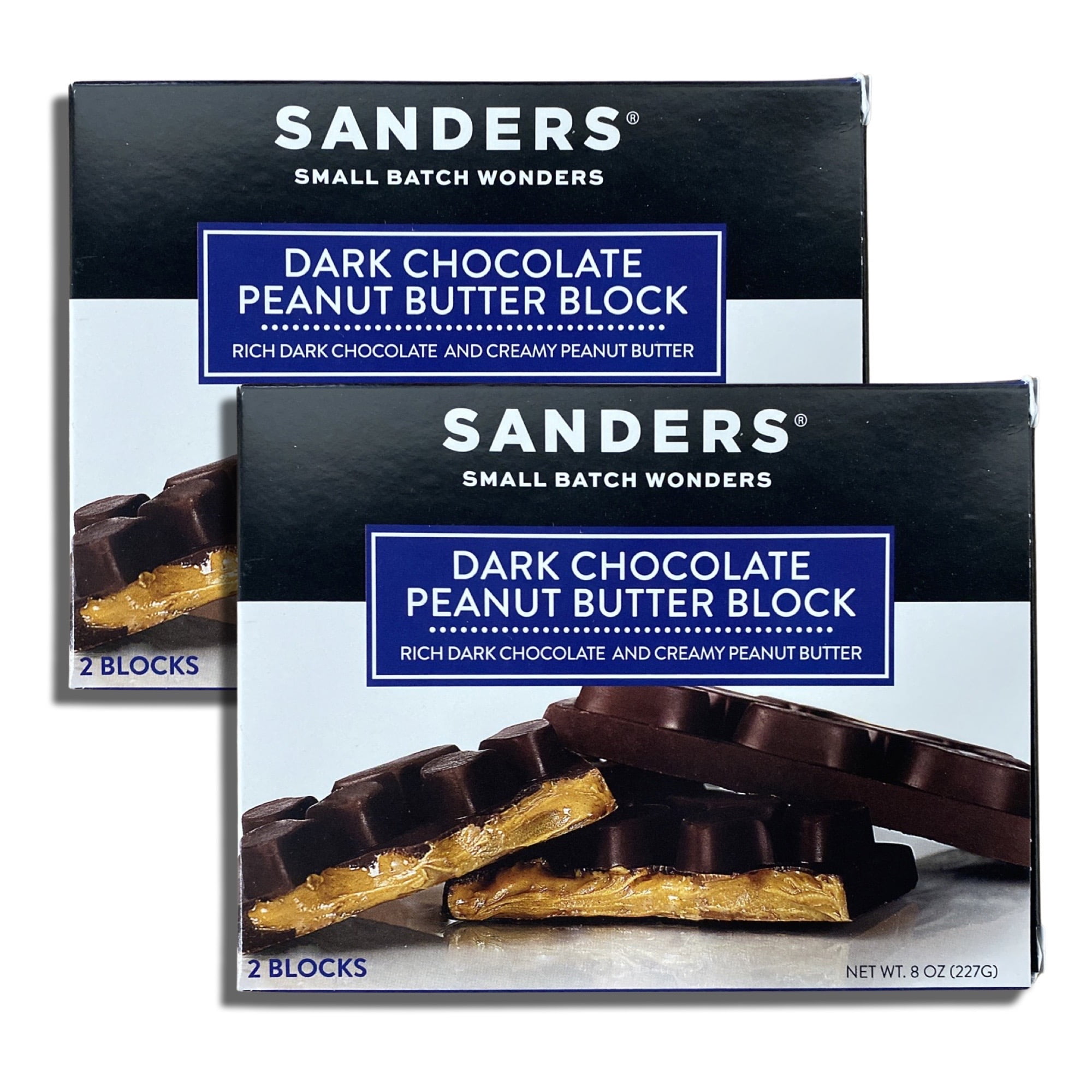 Chocolate Block by Sanders Bundled by Tribeca Curations 8 Ounces