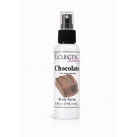Chocolate Body Spray, Eclectic Lady, Hydrating Mist, Unisex, 4 oz