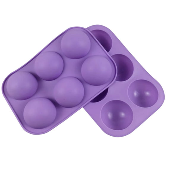 Chocolate Bomb Mold | Davul Lynn Silicone Hot Cocoa Molds | 6 Cavity 100% Non-Stick Reusable Food Grade Silicone | Baking Mold for Making Hot Chocolate Bomb | Cake, Jelly, Muffin, Mousse | Recipe Book