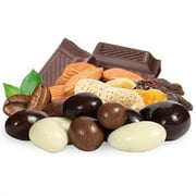 Gourmet Chocolate Bridge Mix Medley by Its Delish, 2 Lbs Bulk Bag Dark, Milk, and White Chocolate Coated Peanuts, Almonds, Raisins, Espresso Beans, Cashews, Macadamia Nuts Candy Kosher Dairy