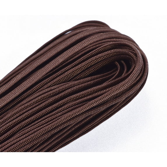 Chocolate Brown Coreless/Gutted 550 Paracord - 100 Feet