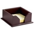 thumbnail image 1 of Chocolate Brown Leather 3 x 3 Sticky Note Holder, 1 of 3