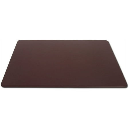 Chocolate Brown Leather 30 x 19 Desk Mat without Rails