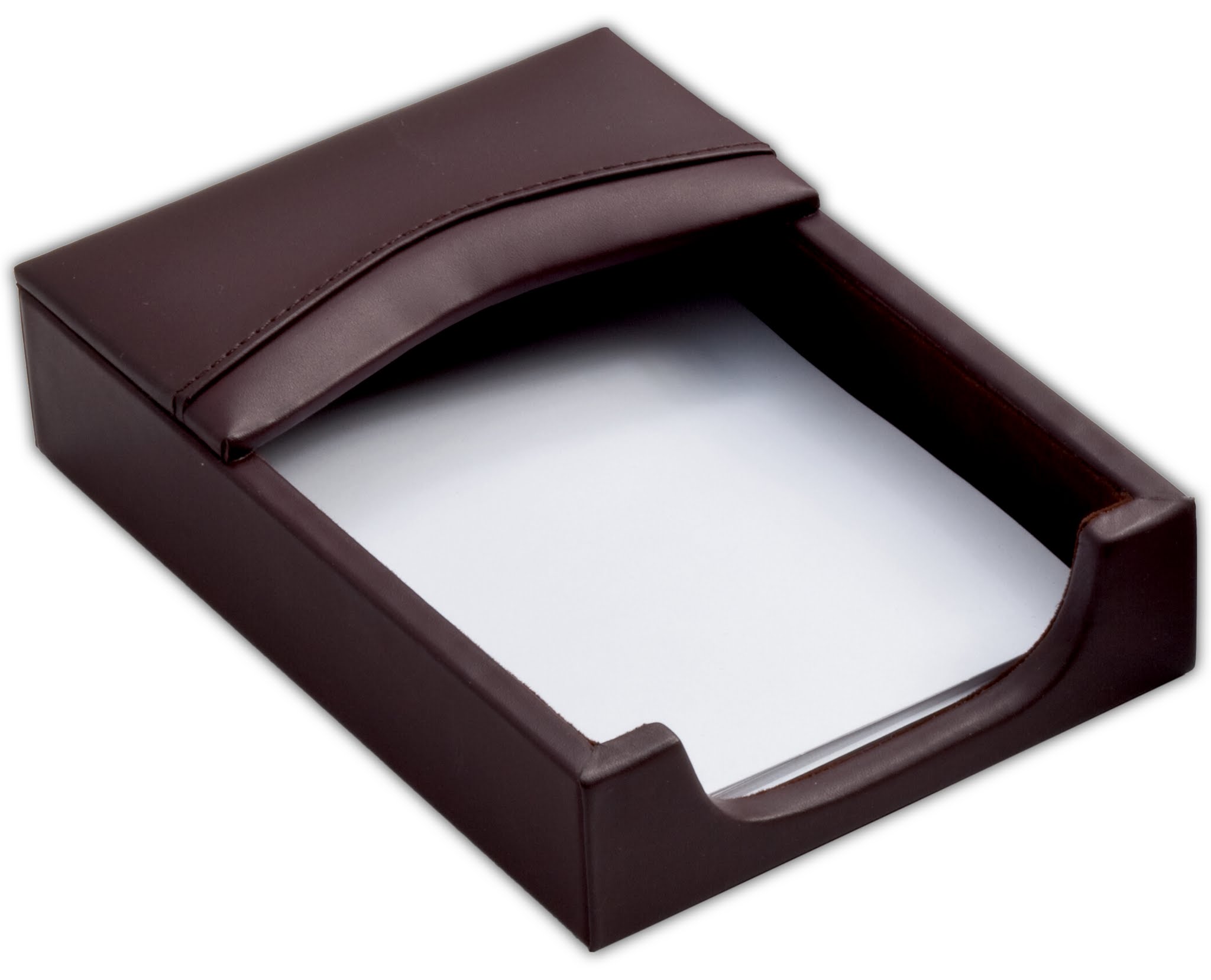 Chocolate Brown Leather 4 x 6 Memo Holder - image 1 of 2