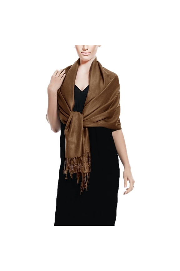 Chocolate Brown Pashmina Shawl Wrap Scarf