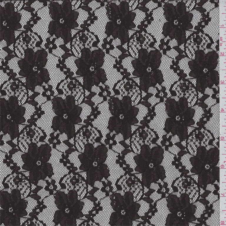 Chocolate brown lace fabric discount