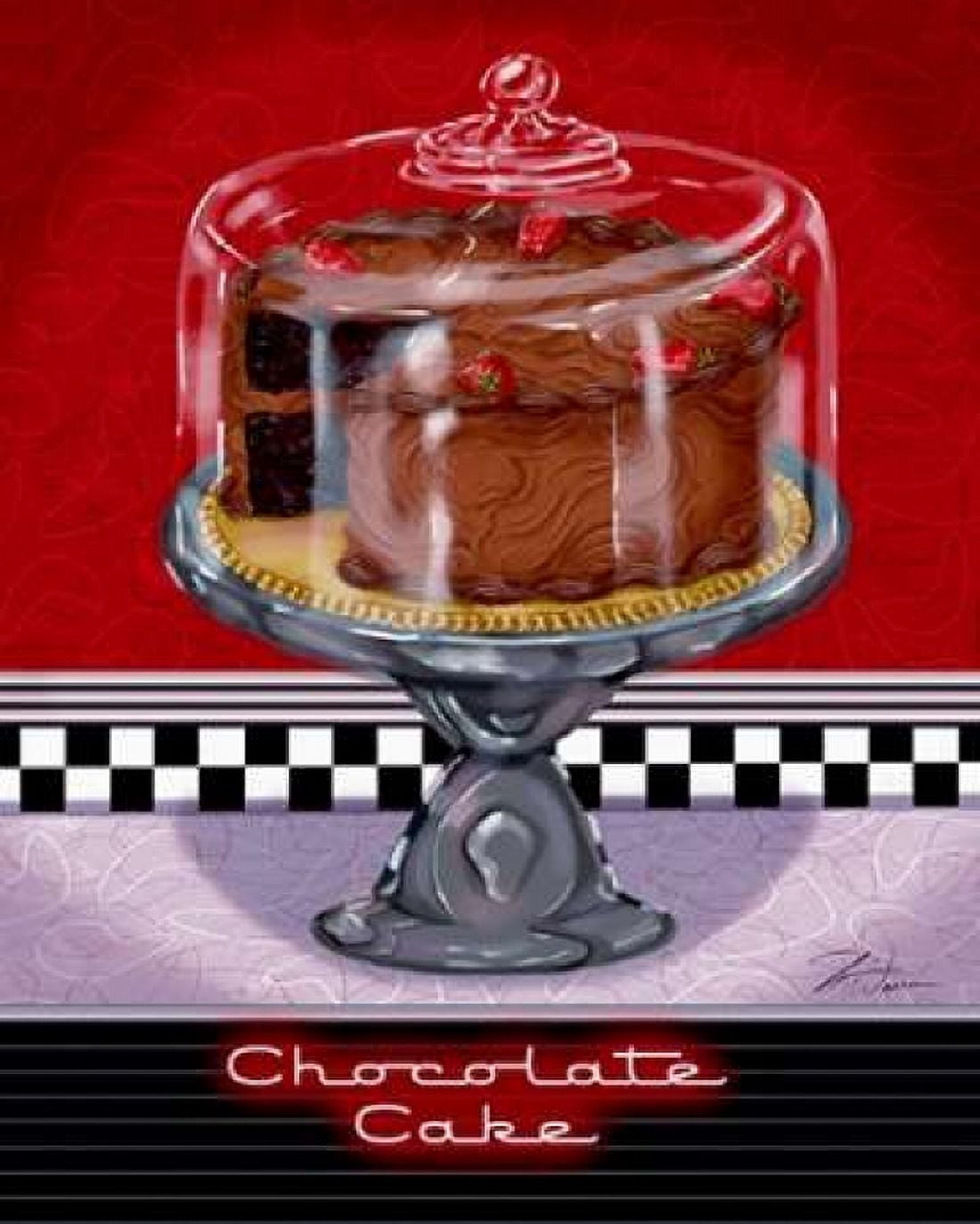 Chocolate Cake Canvas Art - Sheri Warren (24 x 30)