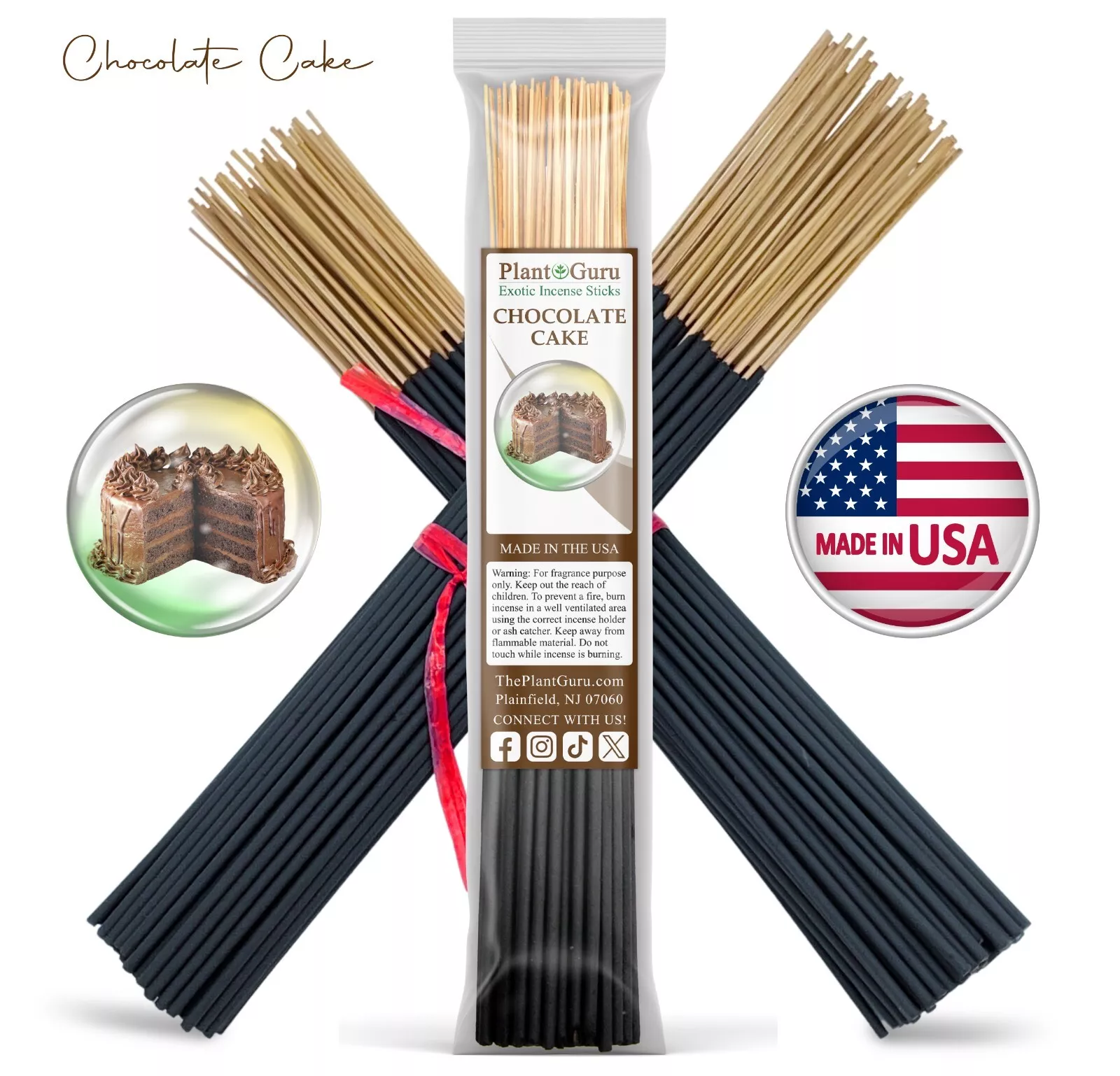 Red Rose Exotic Incense Sticks 11 Inch - Bulk Bundle Of 45-50 Sticks, Burns 45-60 Minutes, Made In USA