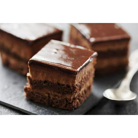 Chocolate Cake with Layers of Chocolate Mousse, Unframed Photographic Print Wall Art by looby Sold by Art.Com