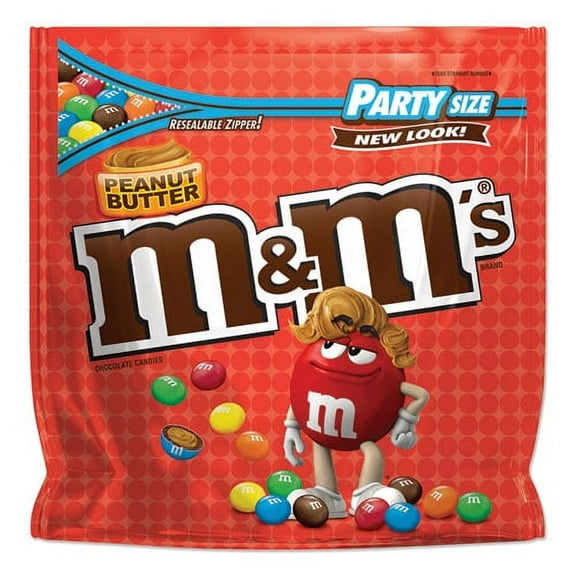 Chocolate Candies, Peanut Butter, 38 Oz Resealable Bag | Bundle of 10 Each