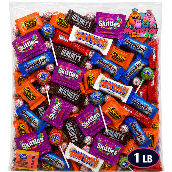 Chocolate and Candy Party Favor Candy Mix - 1 lb Pinata Stuffers Candy Bulk - Goodie Bag Stuffers for Kids Party Favors - Chocolate Candy Variety Pack Bulk - Bulk Candy Individually Wrapped Candies