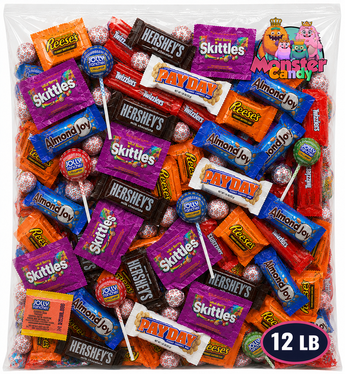 Chocolate and Candy Party Favor Candy Mix - 12 lb Pinata Stuffers Candy Bulk - Goodie Bag Stuffers for Kids Party Favors - Chocolate  Candy Variety Pack Bulk - Bulk Candy Individually Wrapped Candies