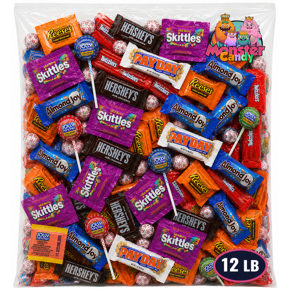 Chocolate and Candy Party Favor Candy Mix - 12 lb Pinata Stuffers Candy Bulk - Goodie Bag Stuffers for Kids Party Favors - Chocolate Candy Variety Pack Bulk - Bulk Candy Individually Wrapped Candies