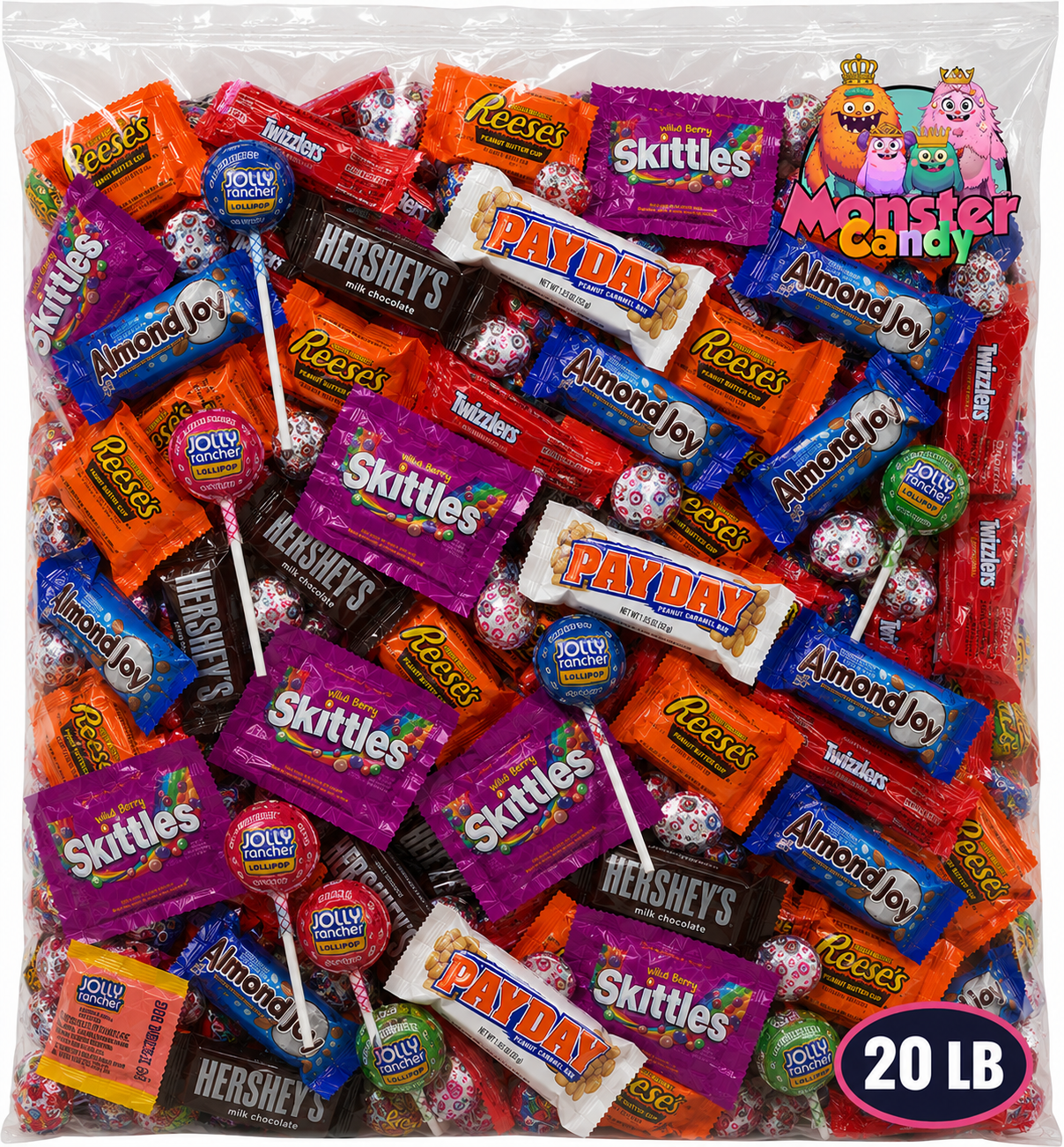 Chocolate and Candy Party Favor Candy Mix - 20 lb Pinata Stuffers Candy Bulk - Goodie Bag Stuffers for Kids Party Favors - Chocolate  Candy Variety Pack Bulk - Bulk Candy Individually Wrapped Candies