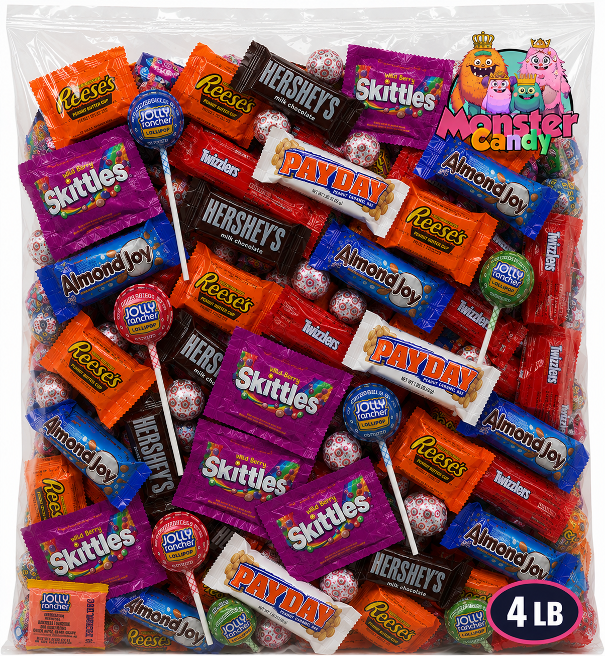 Chocolate and Candy Party Favor Candy Mix - 4 lb Pinata Stuffers Candy Bulk - Goodie Bag Stuffers for Kids Party Favors - Chocolate  Candy Variety Pack Bulk - Bulk Candy Individually Wrapped Candies